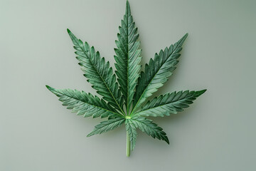 Poster - Intricately detailed marijuana leaf with oil extract, photorealistic, bright natural colors,