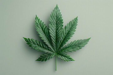 Poster - Highly detailed marijuana leaf with oil extract in photorealistic style, bright colors,