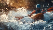 © Manuel - Mastering the Rapids: Intense Kayak Action