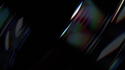 Leinwandbilder - Abstract animation, background with color dispersion effect, 4k seamless looped video, 3d render