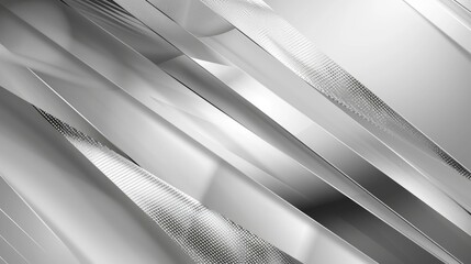 Poster - modern abstract background with white and silver light patterns on a gray gradient backdrop, featuri