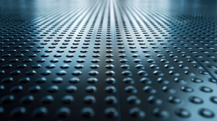 Poster - Soft tech diagonal background in blue and black gradient, featuring a clean and modern metal texture on floor and wall.