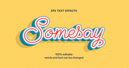 Aufkleber - text effect with title 