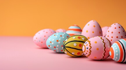 Canvas Print - easter eggs in a nest