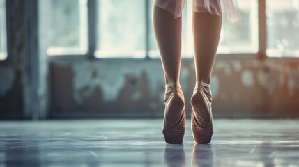 Ballet dancer s legs
