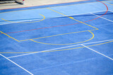 view from above of a futsal, basketball and handball court