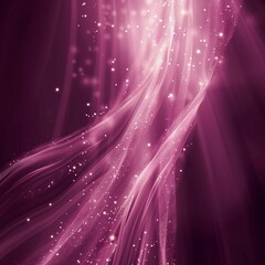 Wall Mural - Abstract image of sparkling pink light waves, creating a vibrant and enchanting atmosphere.