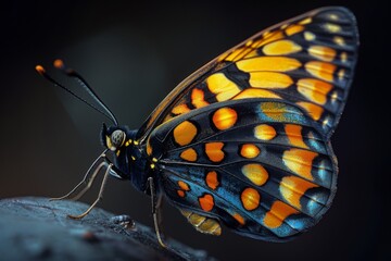 Canvas Print - A Detailed View of a Butterfly's Wing