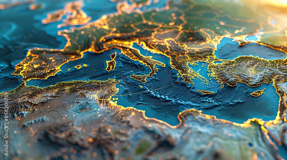 High Resolution Physical Map Of The Mediterranean Region With Detailed 1000 F 858205759 H8FrDRju4vReYMFilGRGCZORwg4Z3o61