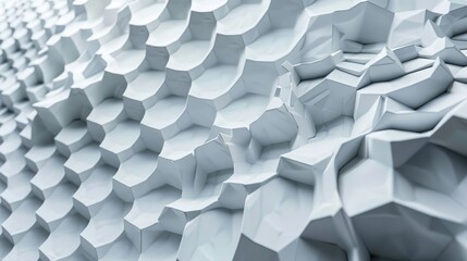 Poster - 3d abstract honeycomb mosaic texture, providing a futuristic and visually engaging aesthetic.