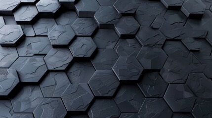 Poster - 3d abstract honeycomb mosaic texture, providing a futuristic and visually engaging aesthetic.