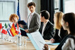© LIGHTFIELD STUDIOS - Teenagers participate in a UN model conference, discussing global issues.
