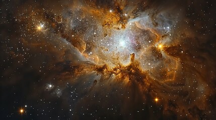 Glittering stars adorn a celestial tapestry against the velvety void of space, where nebulae illuminate the darkness with ethereal hues. illustration images