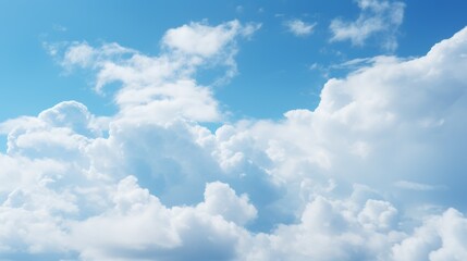 Poster - A close-up of clouds with a shallow depth of field, focusing on a specific cloud formation.
