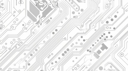 Poster - Abstract circuit, digital electronics scheme texture. Hardware motherboard, recent modern pattern. Illustration microchip network, technical digital circuit.