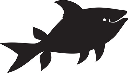 fish Silhouette vector illustration.