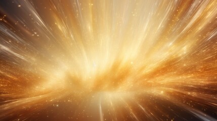 Fototapete - A mesmerizing abstract background of delicate gold particles dancing in a cosmic ballet.