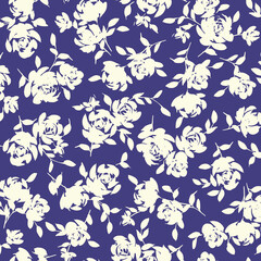 Sticker - Abstract floral pattern perfect for textile design,