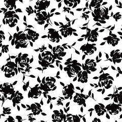 Sticker - Abstract floral pattern perfect for textile design,