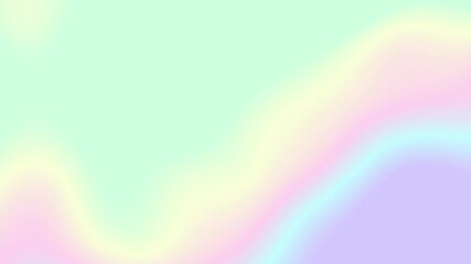 Poster - Pastel gradient, liquid wave animation, Y2K smooth color transition concept design
