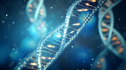 Poster - A personalized animation of a digital DNA molecule, incorporating the viewer's own genetic information, creating a unique and meaningful experience.