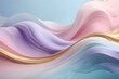© Adam - Abstract pastel background with smooth, flowing waves. Gentle waves in pink, purple, blue, and gold color transition. Wavy, artistic design for a soft, elegant look.