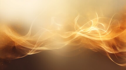 Leinwandbilder - A stunning abstract background with sparkling gold particles intermingling with wispy smoke trails.