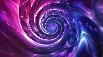 Wall Mural - abstract purple neon light circle lines background