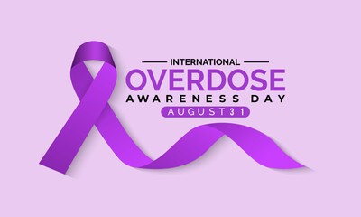 Wall Mural - Overdose awareness day is observed every year on August 31. Banner poster, flyer and background design. vector illustration
