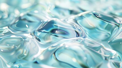 Wall Mural - a close up of a blue and white watery substance, ai