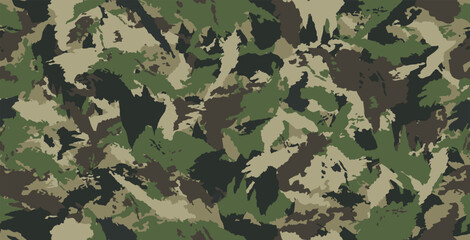 Seamless independent military camouflage pattern.