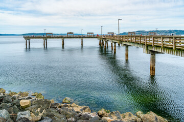 Canvas Print - Pier At Ruston 2