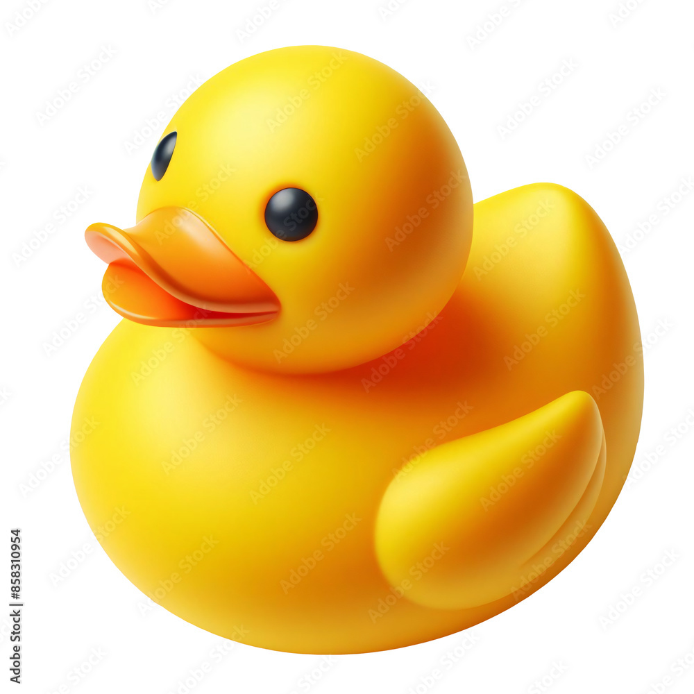 Yellow rubber duck isolated on transparent background PNG Image Stock ...