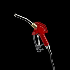 Aufkleber - Gasoline Pistol Pump Fuel Nozzle, Gas Station Dispenser. 3d Rendering