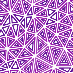 Poster - Triangles pattern. Large triangles size. Multiple repeated inner triangles. Single color tone style. Repeatable pattern. Beautiful vector tiles. Seamless vector illustration.