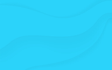 Poster - Simple abstract background with smooth blue wave patterns, perfect for presentations, web design, or digital projects