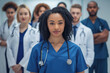 © SANA - group of doctors, A portrait of a diverse healthcare team including nursing students, medical students, and junior doctors