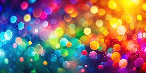Wall Mural - Colorful abstract bokeh background, abstract, vibrant, lights, colorful, bokeh, defocused, pattern, bright, texture, motion