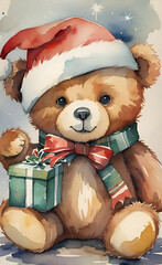 Christmas teddy bear 