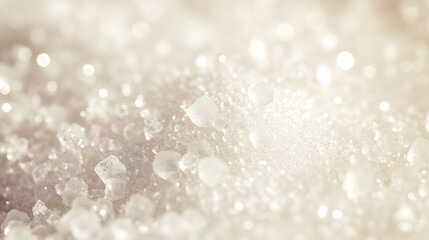 Wall Mural - macro shot of sugar and salt