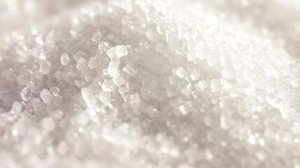 Wall Mural - macro shot of sugar and salt