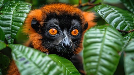 Poster - lemur on a tree HD 8K wallpaper Stock Photographic Image  