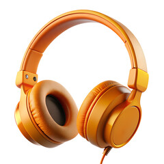 Poster - Isolated 3D render illustration of a headphone headset icon
