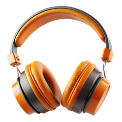 Poster - Isolated 3D render illustration of a headphone headset icon
