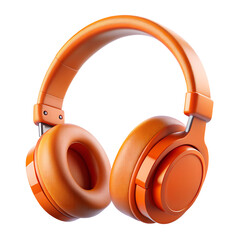 Poster - Isolated 3D render illustration of a headphone headset icon
