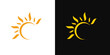 © svsetyo - Sun abstract shape logo vector. summer sunshine sunrise curve icon