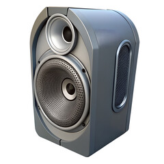 Poster - Megaphone icon in 3D depiction of a speaker 
