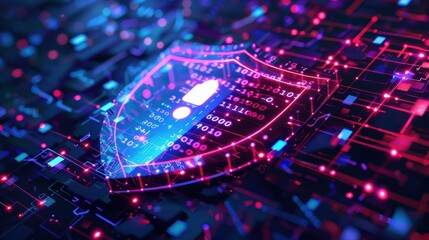 Poster - Digital shield protecting cybersecurity in a networked environment