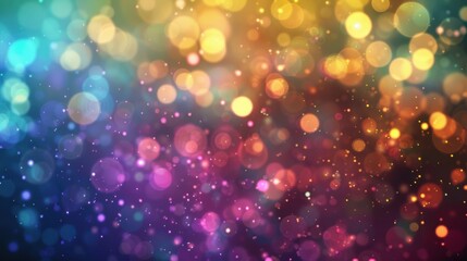 Wall Mural - Abstract colorful bokeh lights background