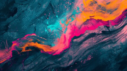 Poster - A vibrant and dynamic abstract art texture background